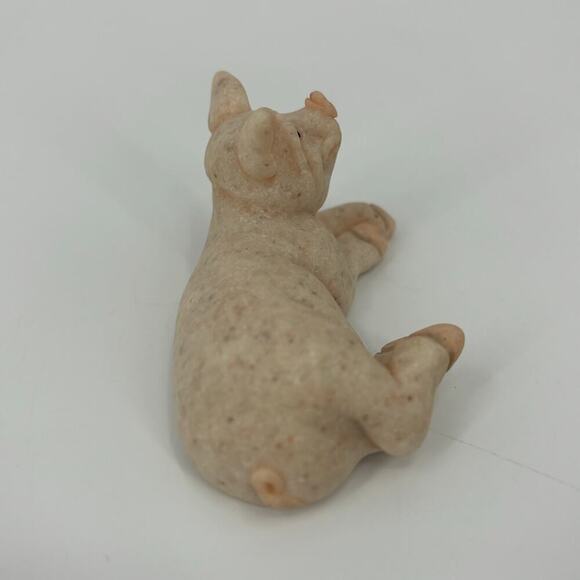 Vintage 2000 Quarry Critters Patch Pink Pig Figurine Second Nature Design 3 Inch - Picture 2 of 8